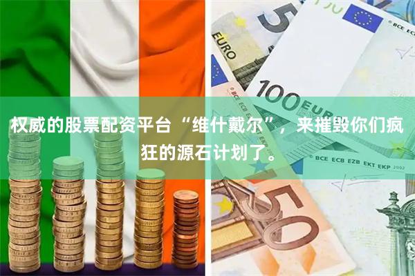 权威的股票配资平台 “维什戴尔”，来摧毁你们疯狂的源石计划了。
